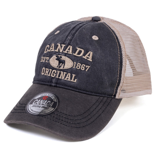 Canada Established 1867 Cap with Moose - Adjustable