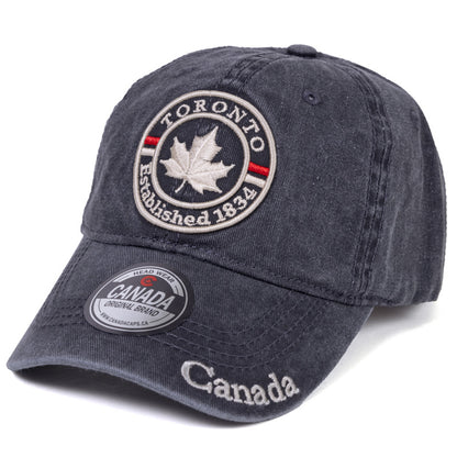 Toronto Established 1834 Cap with Maple Leaf - Adjustable