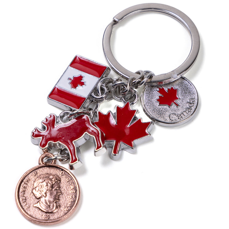 Canadian Icons Charm Keychain