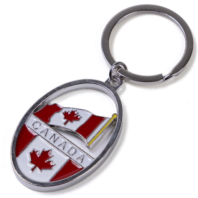 Canadian Flag Keychain