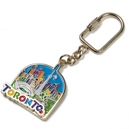 Toronto Enamel Keychain with Movable Toronto Script