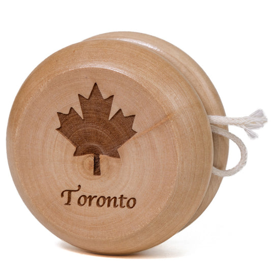 Classic Wooden Yo-Yo - Maple Leaf Toronto