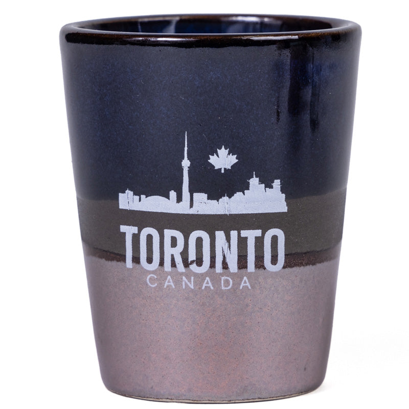 Toronto City Skyline Shot Glass - Cobalt