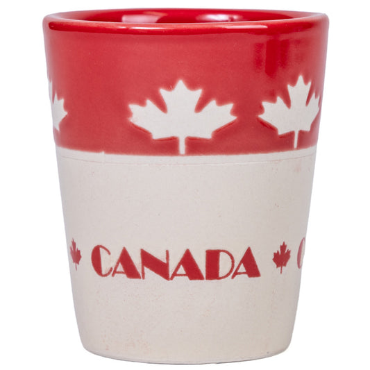 Maple Leaf Canada Shot Glass