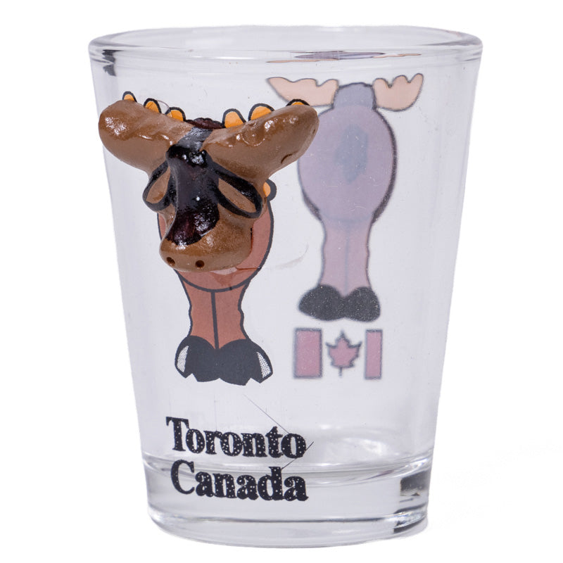 Moose Head and Tail Shot Glass