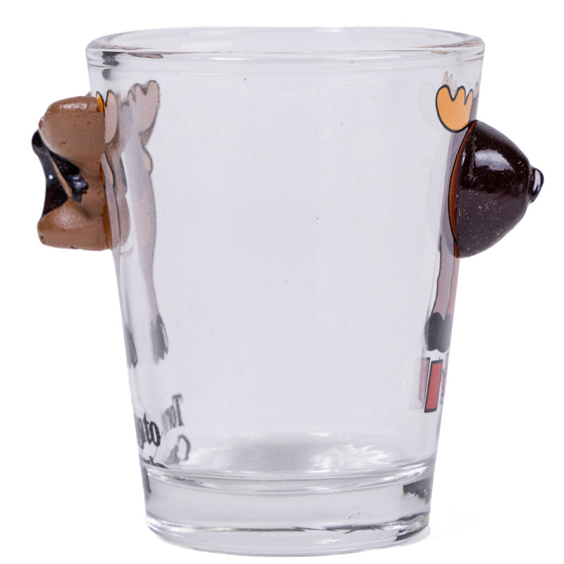 Moose Head and Tail Shot Glass