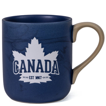 Canada Est. 1867 Mug with Maple Leaf Design and Canada Facts