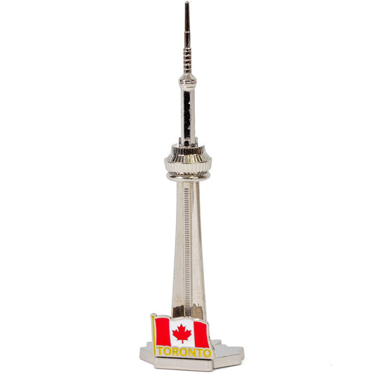 CN Tower Replica - Metal, 17.5 cm