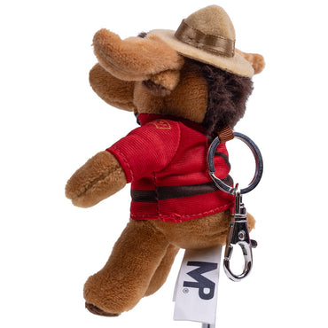 Canadian Stuffed Animal Keychain - RCMP officer Moose