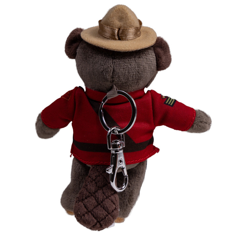 Canadian Stuffed Animal Keychain - RCMP officer Beaver