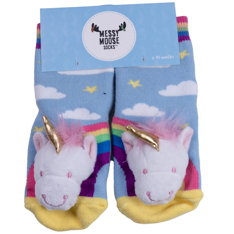 Lil' Traveller baby socks - Unicorn for 6-48 months