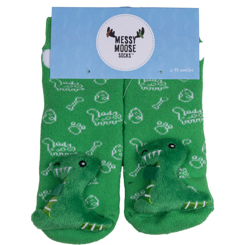 Lil' Traveller baby socks - Dinasaur for 6-48 months