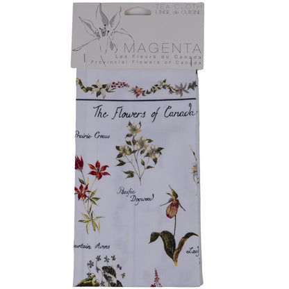 Tea Towel - Provincial Flowers of Canada