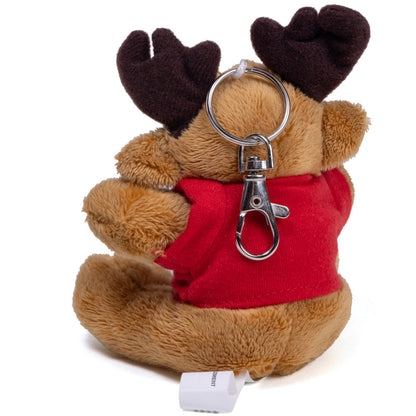 I Love Canada Moose Stuffed Animal Keychain