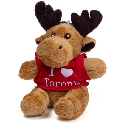 I Love Toronto Moose Stuffed Animal Keychain