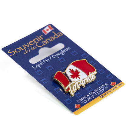 Lapel Pin - Canadian Flag with Toronto Script