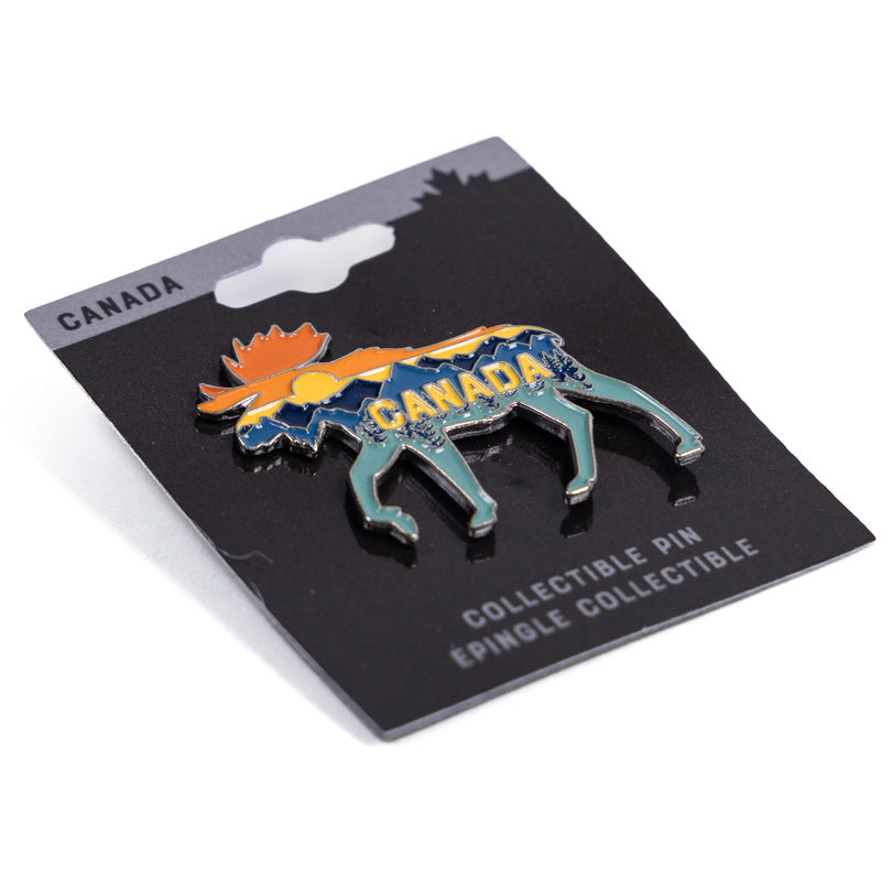 Lapel Pin - Vibrant Moose