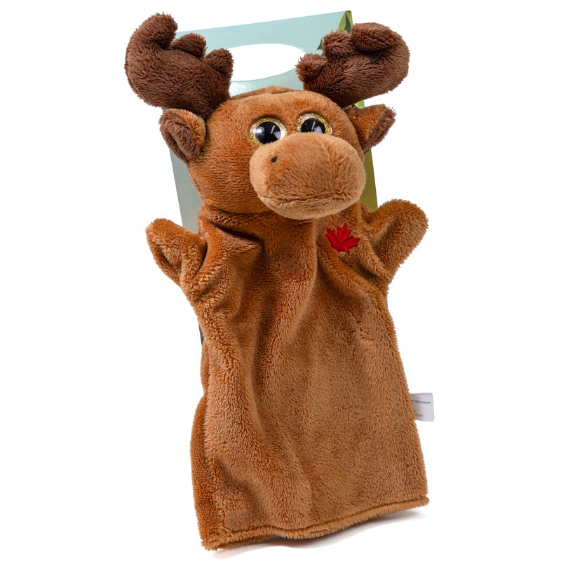 Moose Hand Puppet 9"