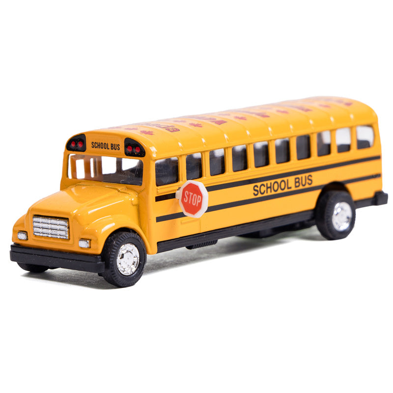 Canadian School Bus Toy Car