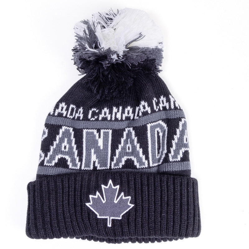 Canada Athletic Pompon Hat - Black