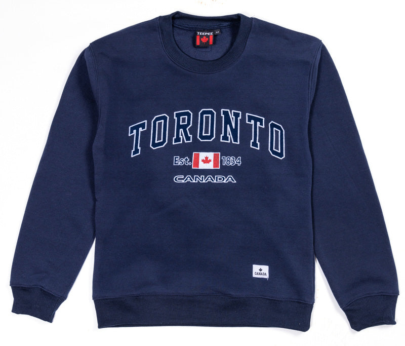 Classic Toronto Canada Crewneck Sweatshirt - Navy Blue