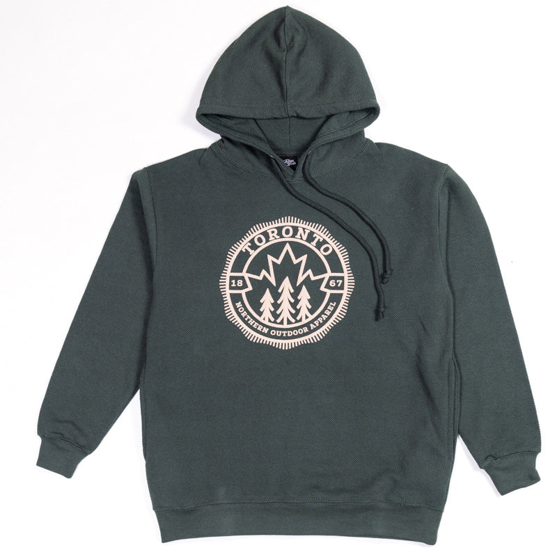 Toronto Northern Outdoor Apparel Hoodie - Forest Green - Unisex