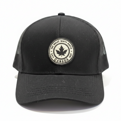 Canada Great White North Trucker Cap - Black front