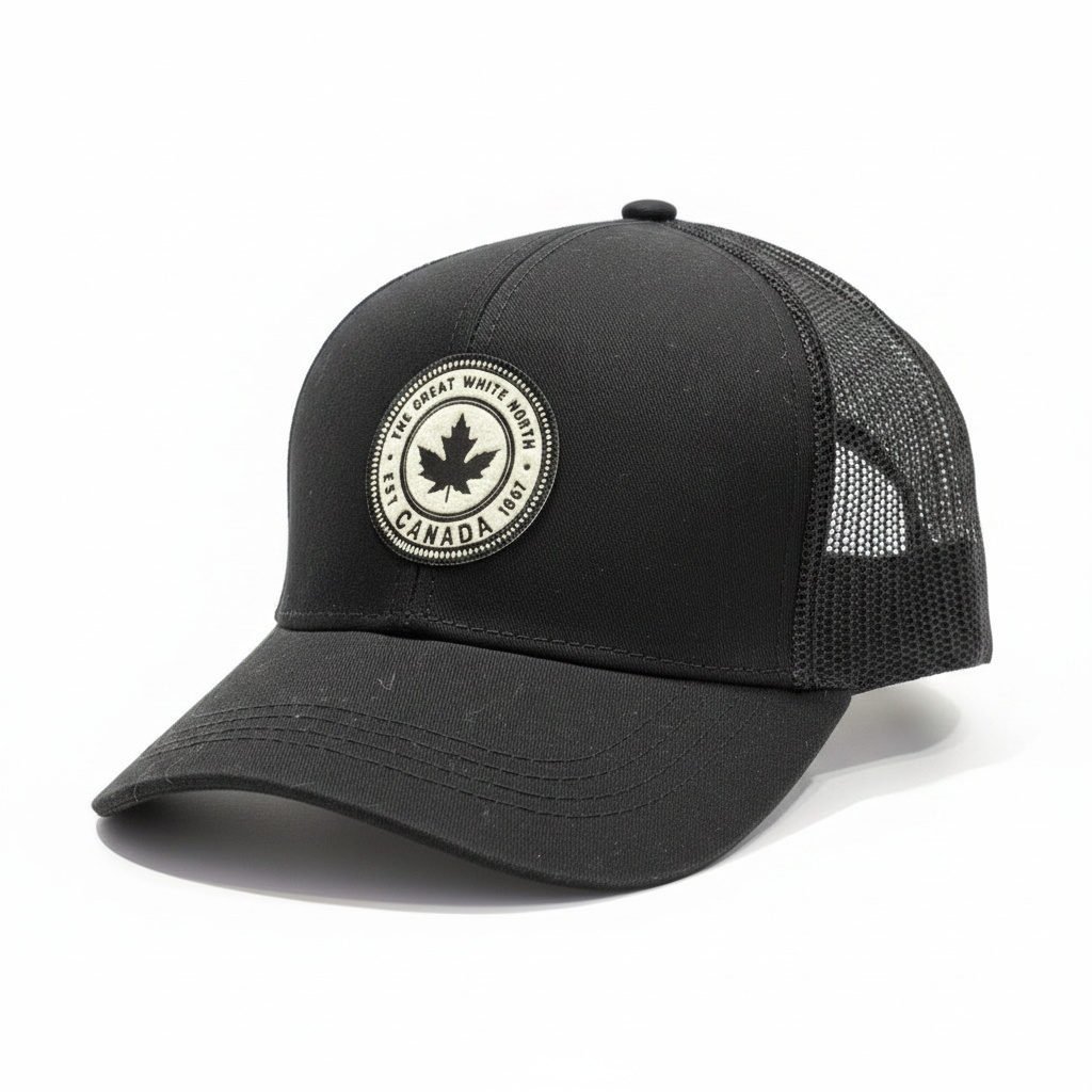 Canada Great White North Trucker Cap - Black side