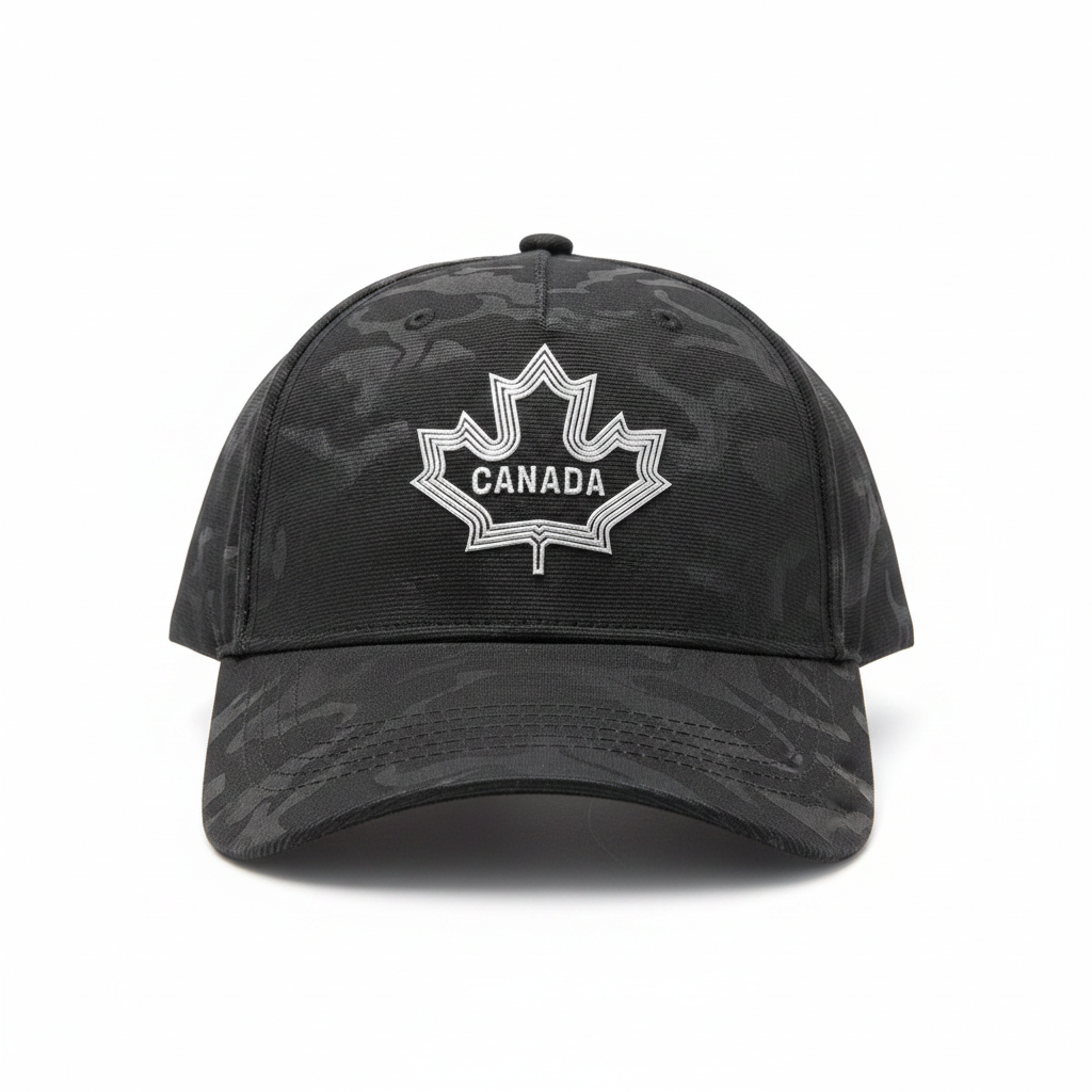 Canada Camo Print Maple Leaf Cap Front