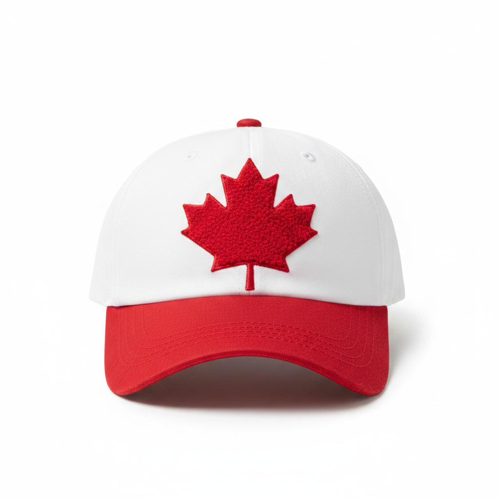 Canada Sherpa Maple Leaf Cap Front- Adjustable