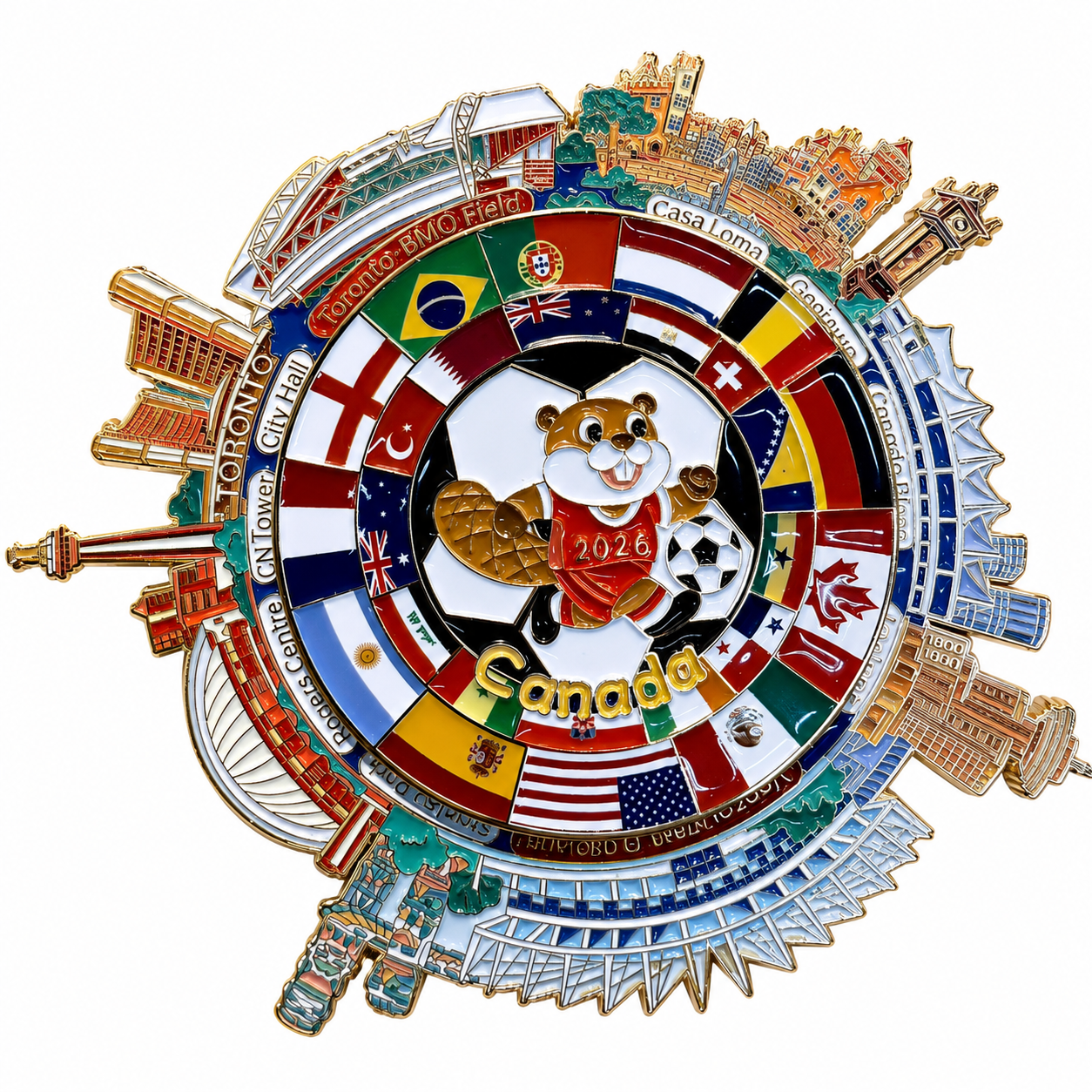 CANADA 2026 Soccer Spinner magnet - Limited Edition