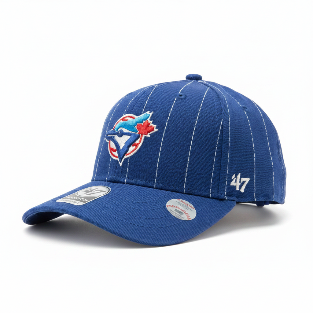 MLB Toronto Blue Jays '47 Hitch Cap - Royal Blue Pinstripe side