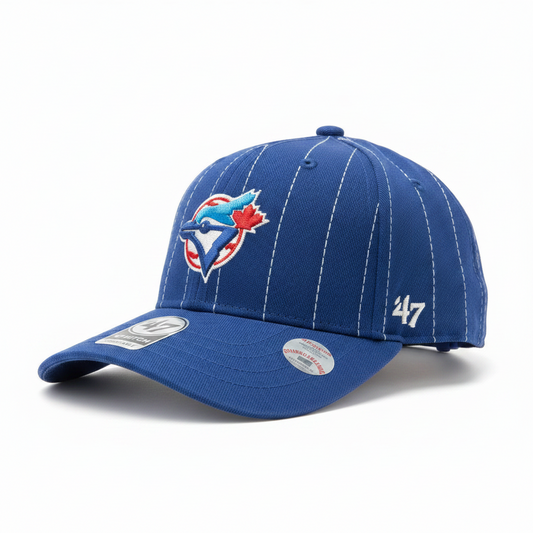 MLB Toronto Blue Jays '47 Hitch Cap - Royal Blue Pinstripe side