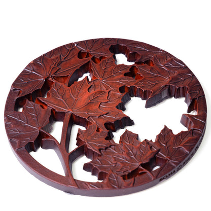 Maple Leaves Coaster - 4"