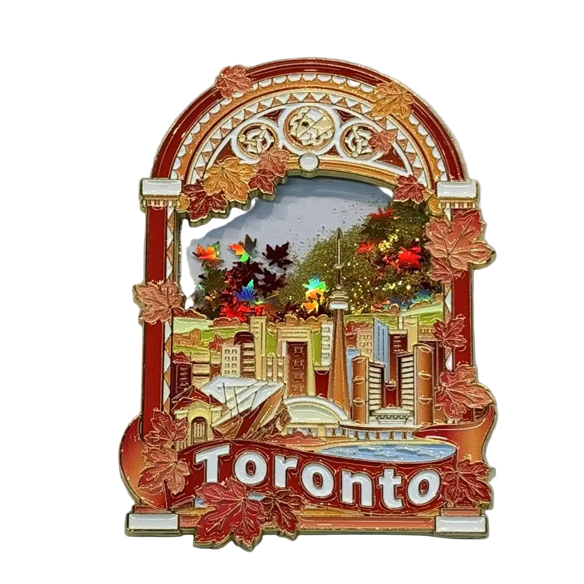Toronto CN tower and skyline quicksand magnet