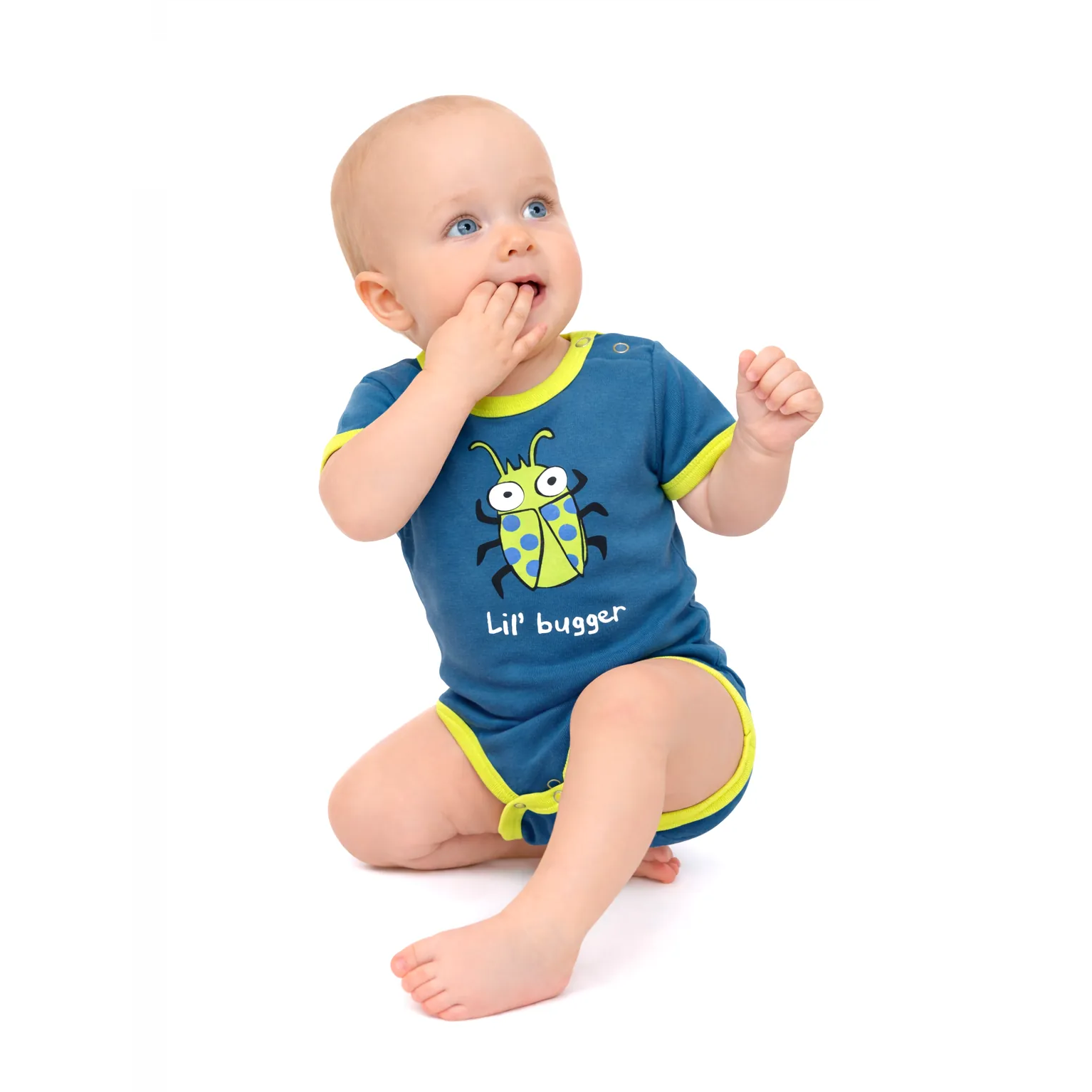 Canada Blue Lil' Bugger Baby Bodysuit
front