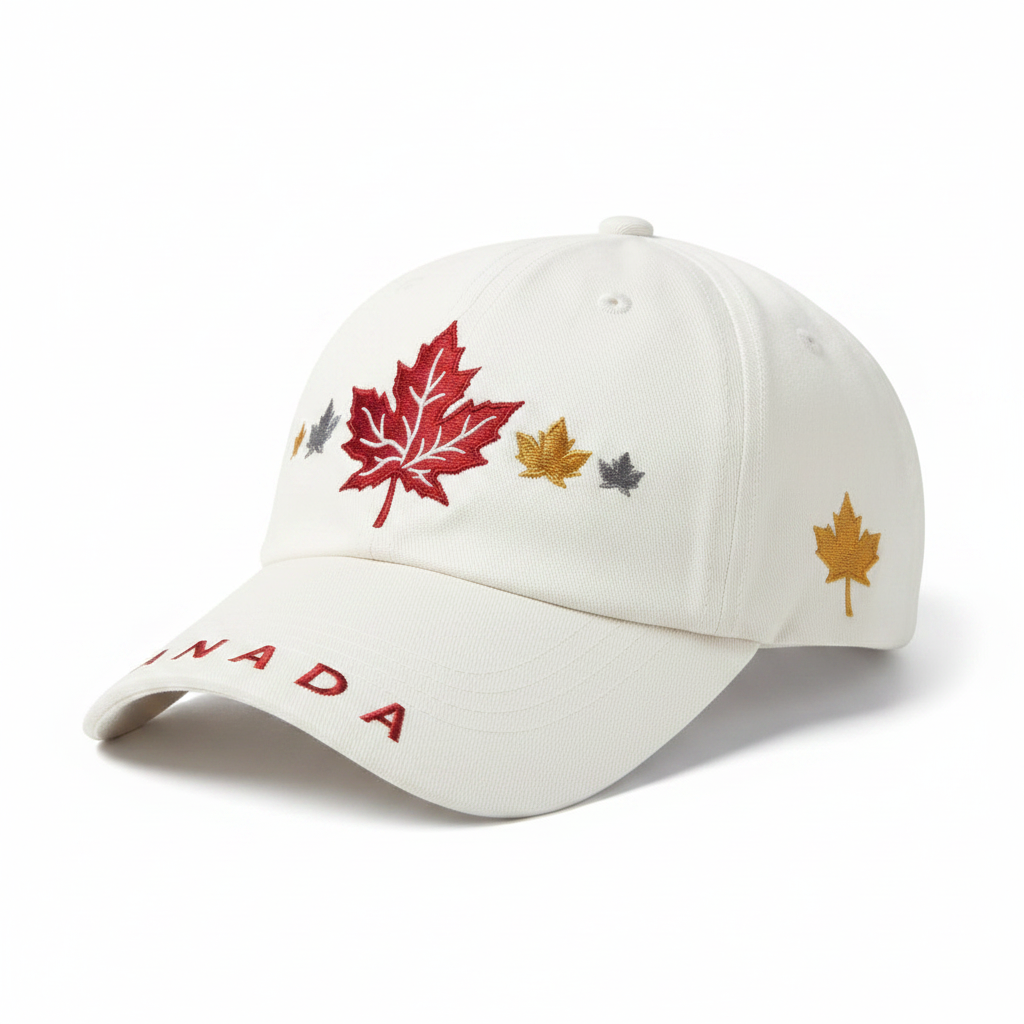 Canada Autumn Maple Leaf Cap Side