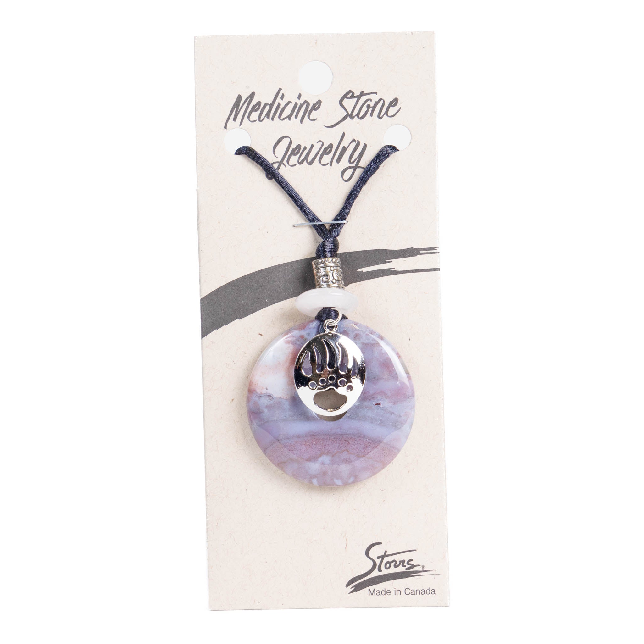 Canada Bear Paw Medicine Stone Necklace