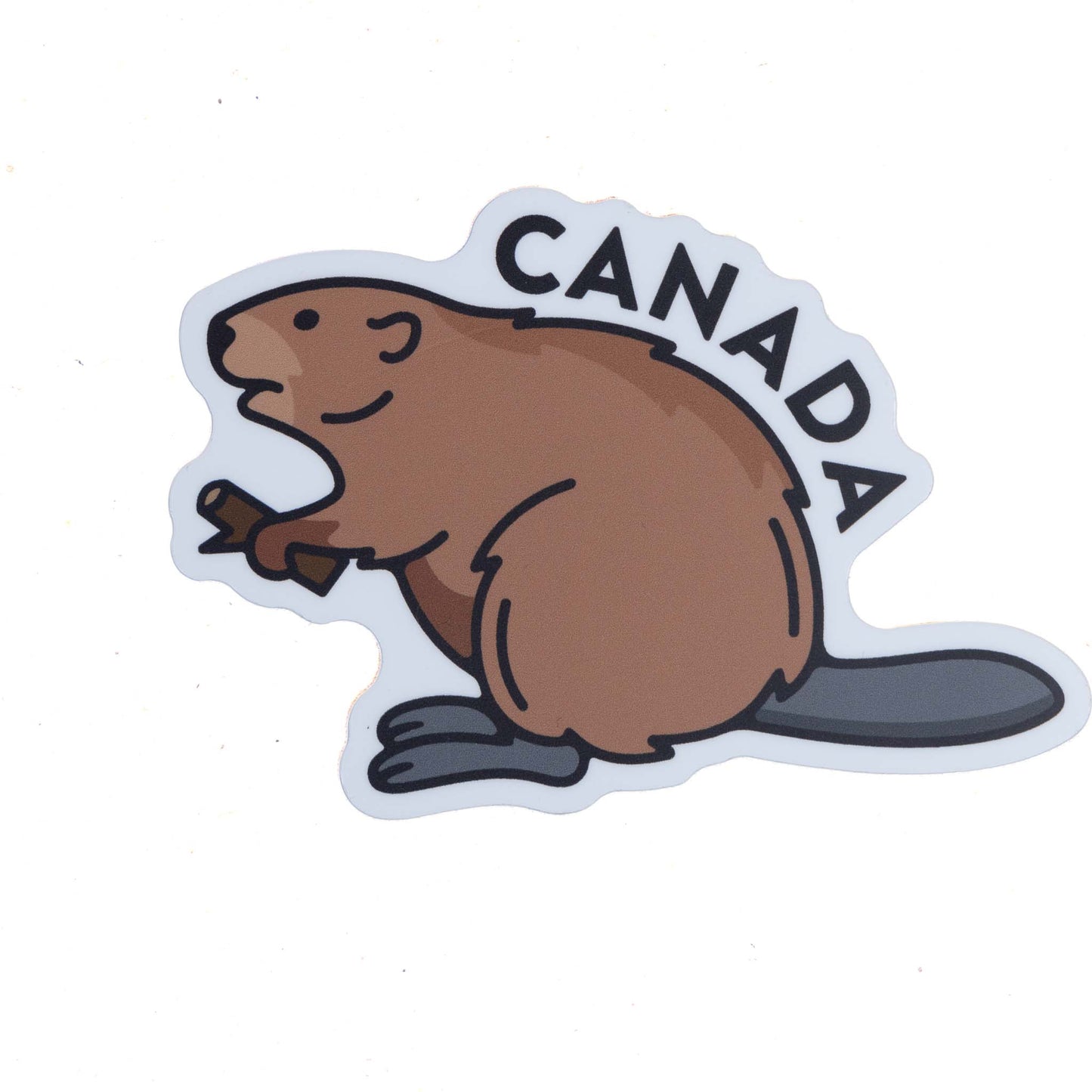 Canada Die Cut Sticker - Canadian Beaver