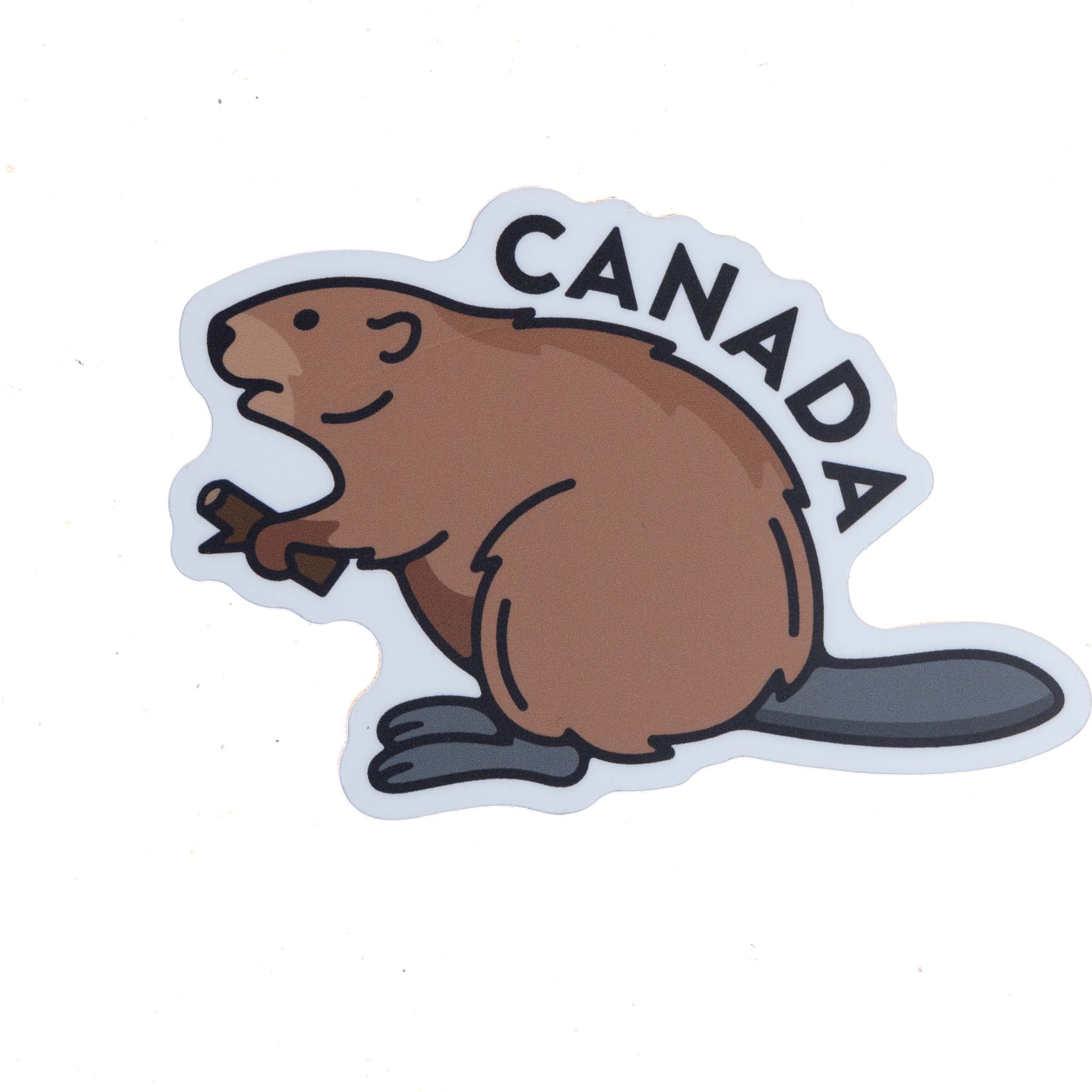 Canada Die Cut Sticker - Canadian Beaver