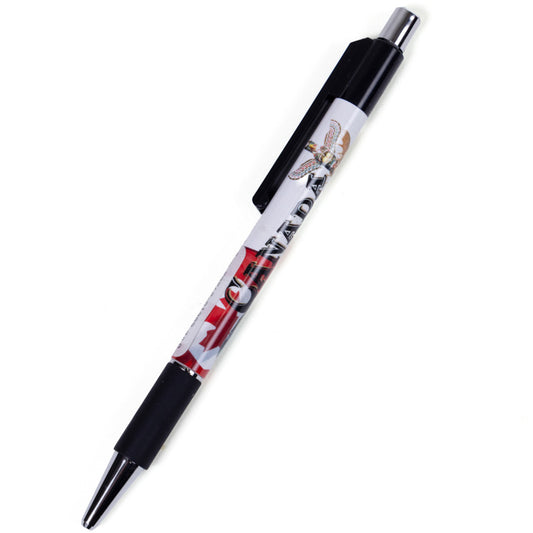 Canada Flag and Totem Pole Click Pen