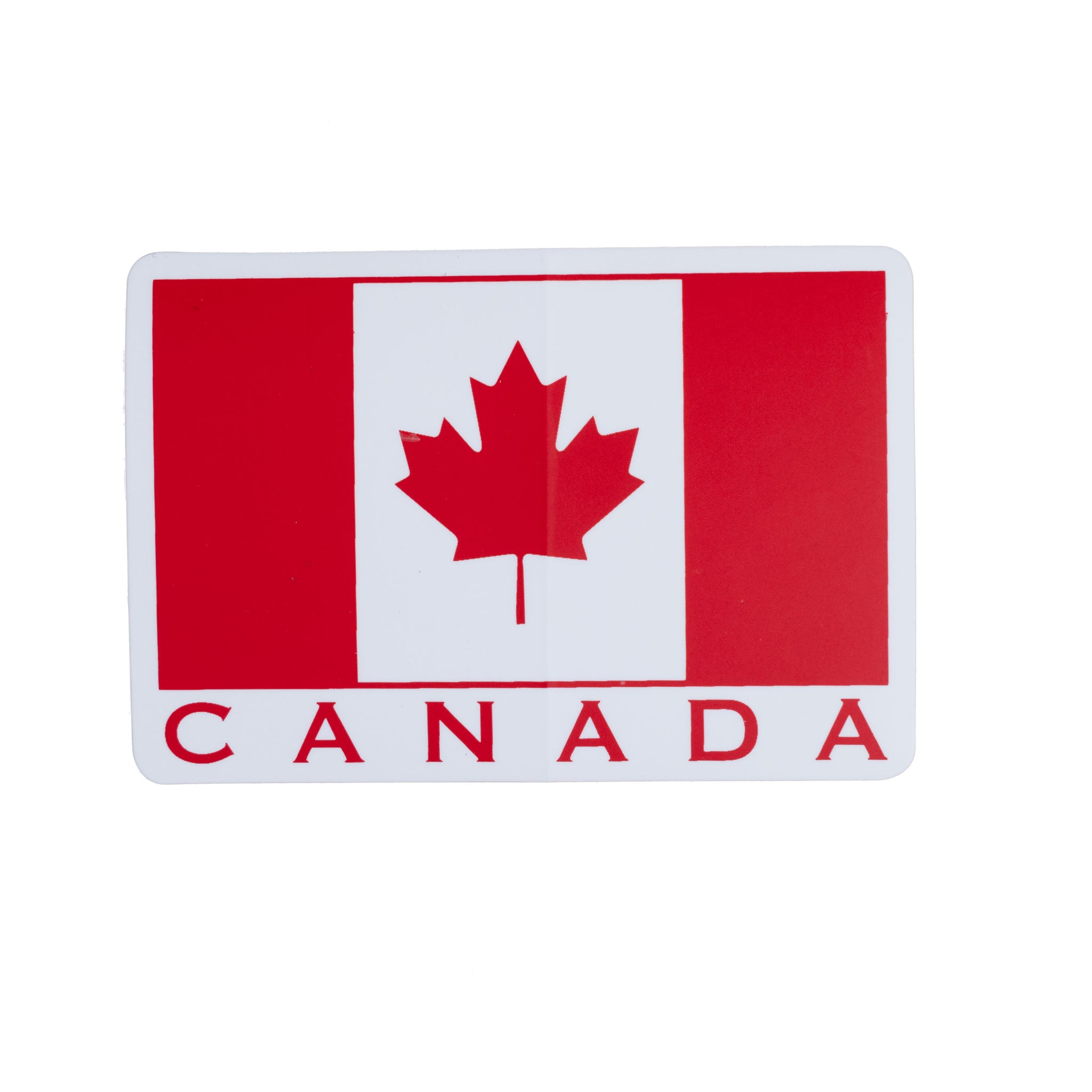 Canadian Flag Sticker with CANADA