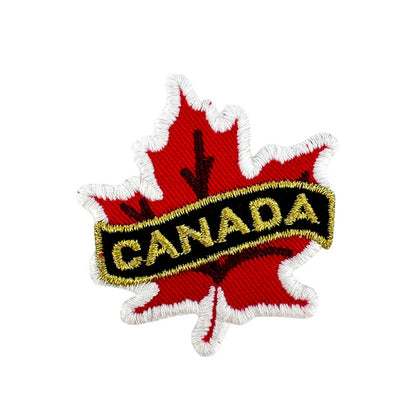 Canada Maple Leaf Die-Cut Iron-On Patch