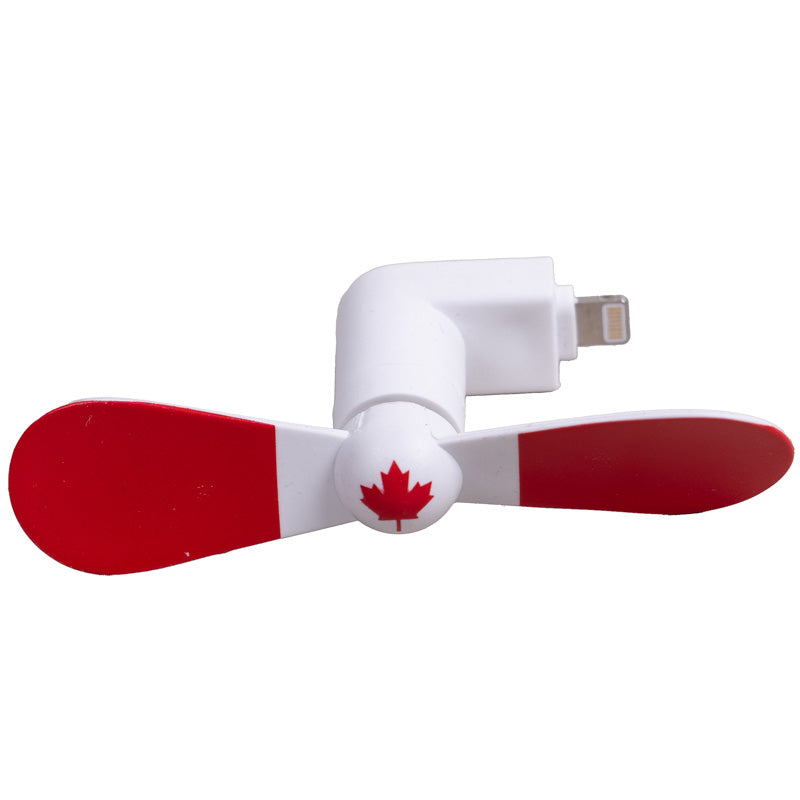 Canadian Flag Portable iPhone Fan (Lightning)