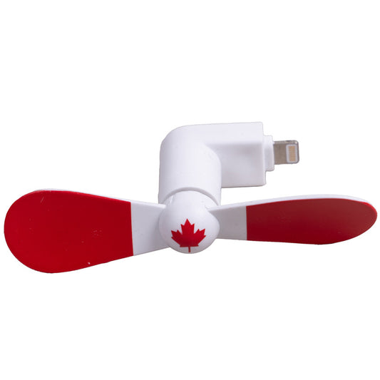 Canadian Flag Portable iPhone Fan (Lightning)