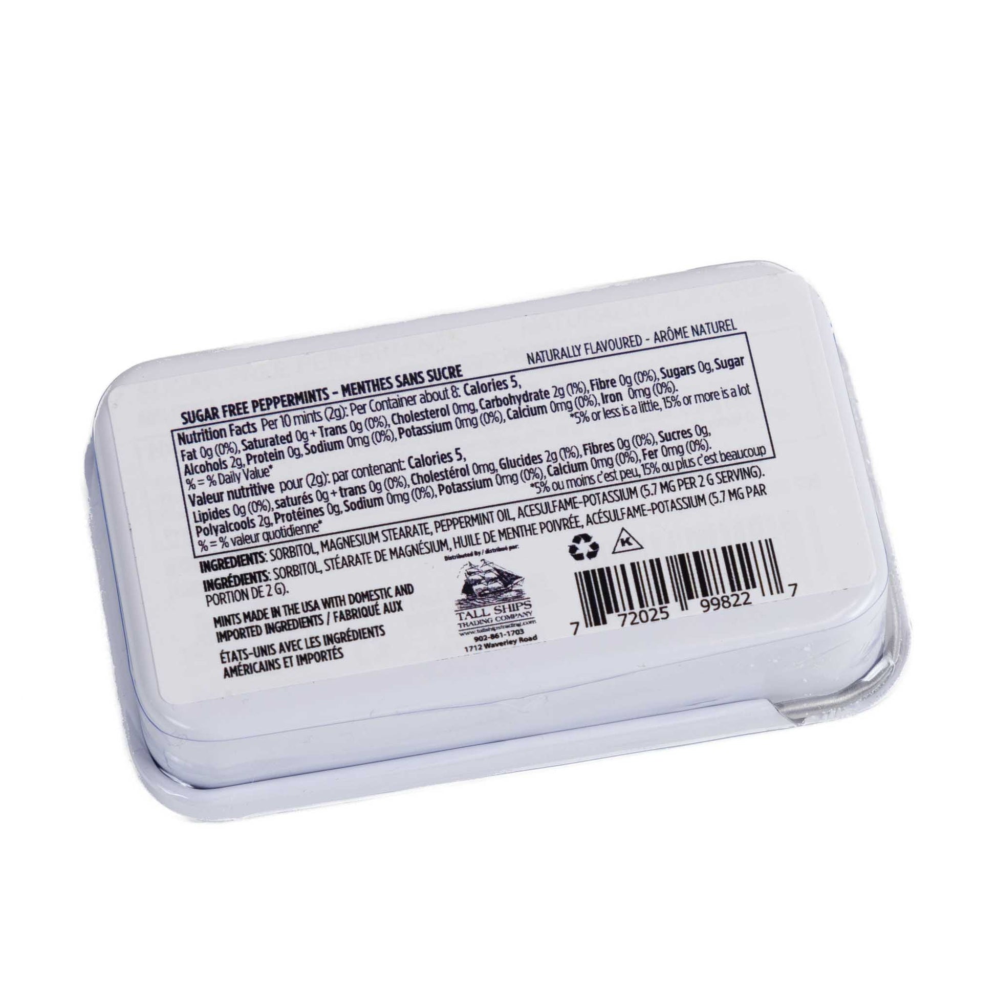 Canada Peppermint Candy - Ingredients