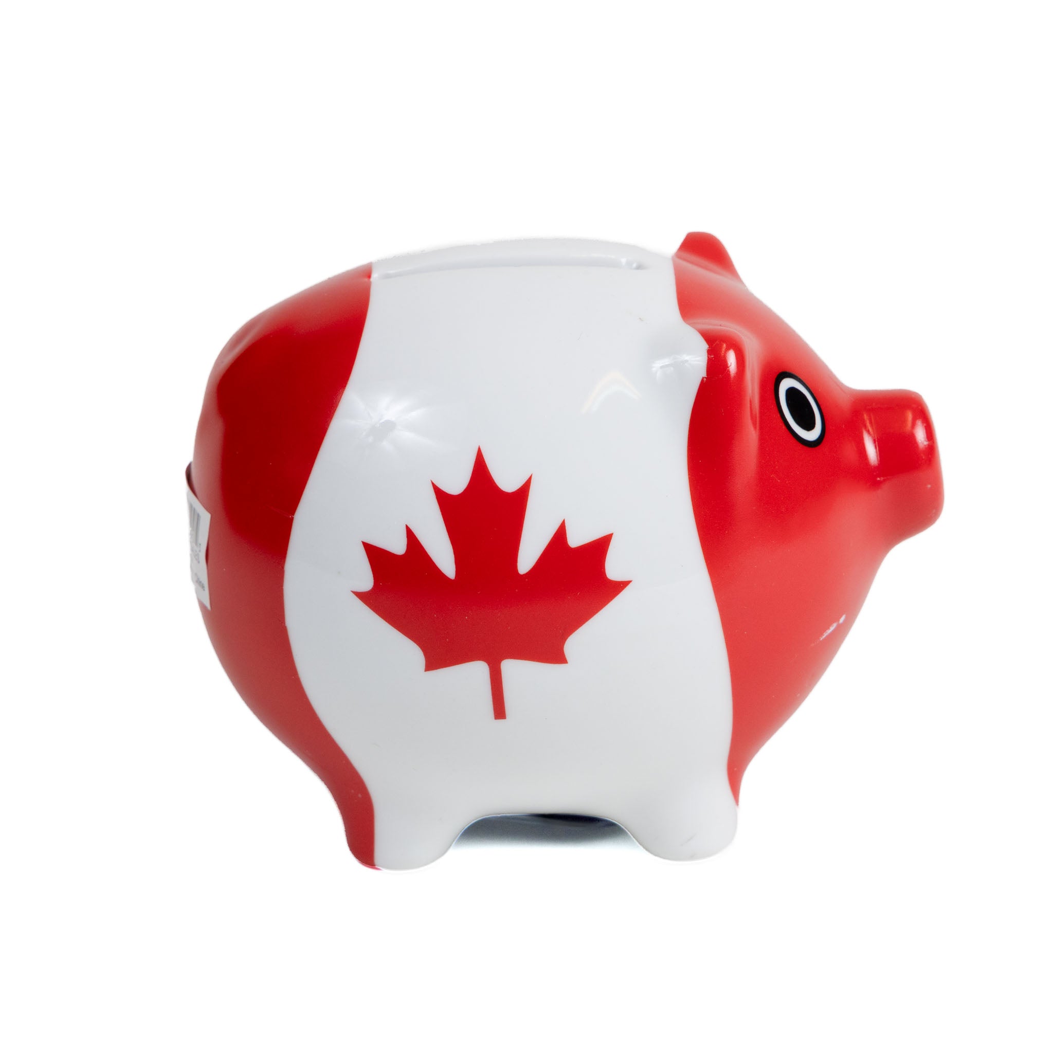 Canada Piggy Bank – Canadian Flag Side View