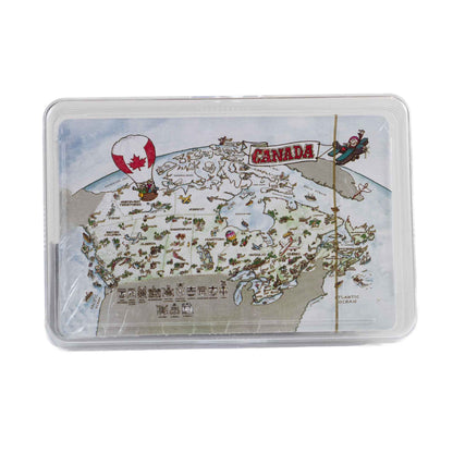 Canada Playing Card - Illustrated Map