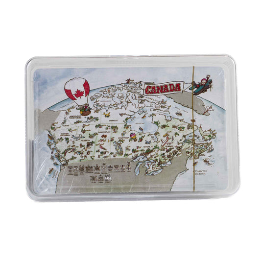 Canada Playing Card - Illustrated Map