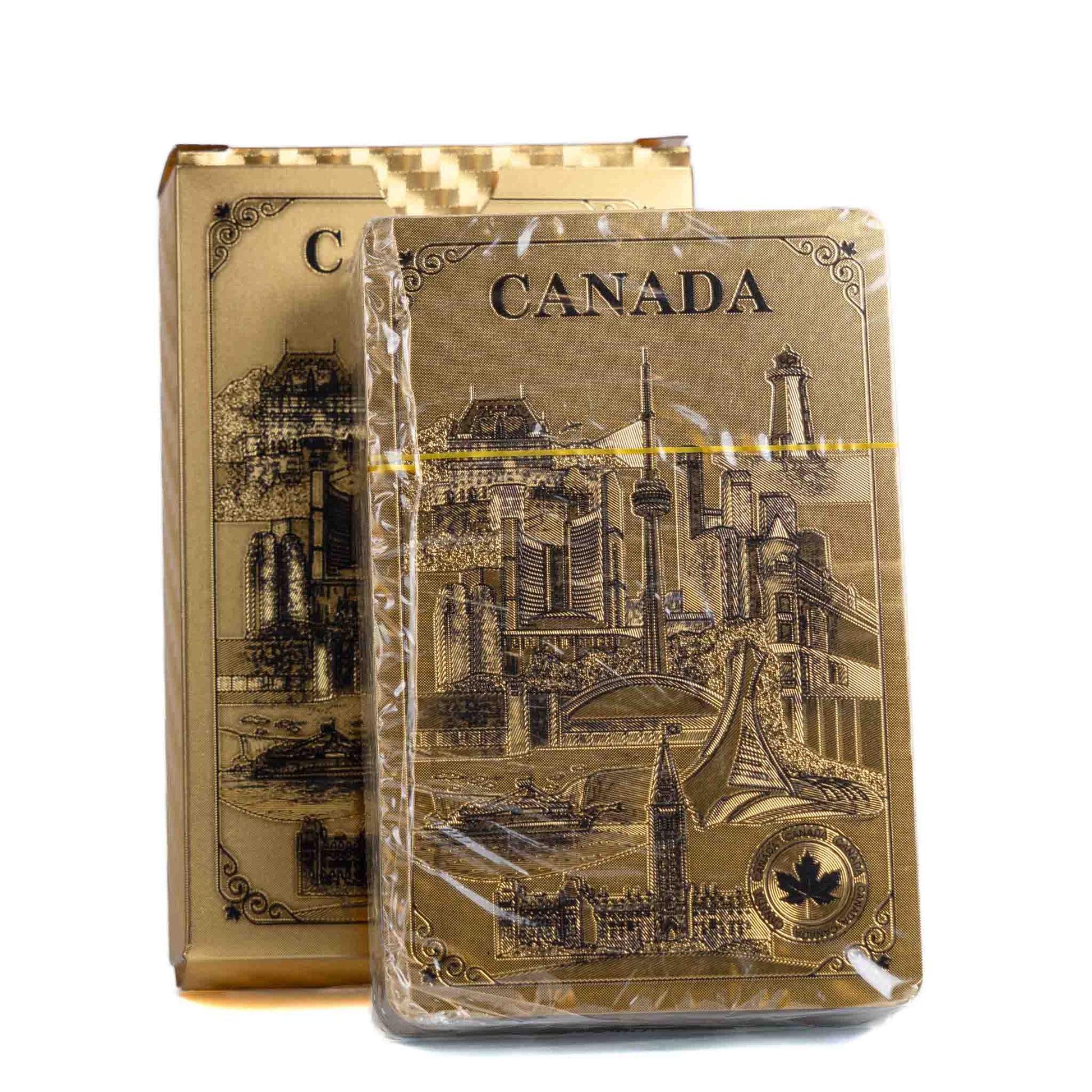 Canada Playing Cards – Canadian Icons Gold Deck Unboxed